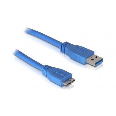 USB3.0 Kabel, 2.0m, A-Micro-B, Blau
