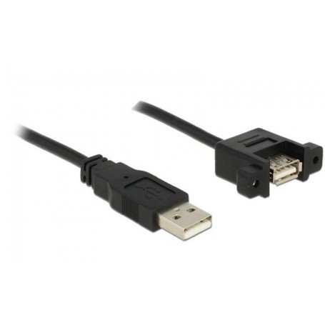 USB2.0-Kabel A-A: 1m, zum einseitig Einbau