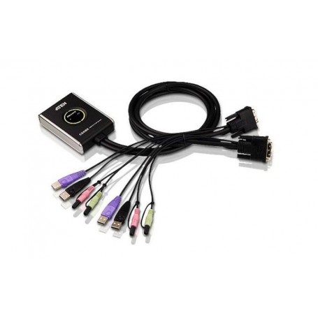 Aten CS682: USB DVI KVM Switch, 2Port,Audio