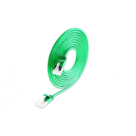 Slim Wirewin Patchkabel: U/FTP, 1.0m, grün
