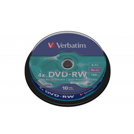 Verbatim DVD-RW 4.7GB, 10er Pack Spindel