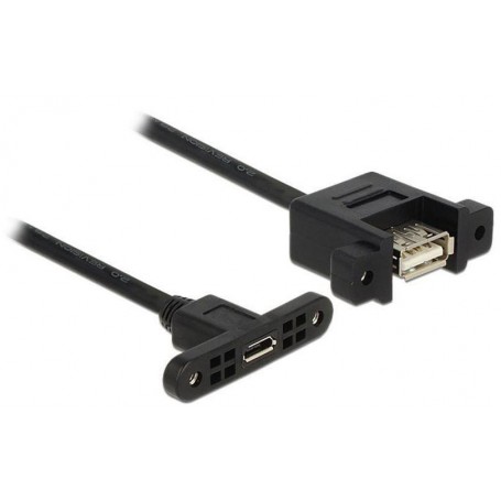 USB2.0-Kabel A-MicroB: 1m, zum Einbau