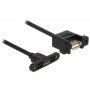 USB2.0-Kabel A-MicroB: 1m, zum Einbau