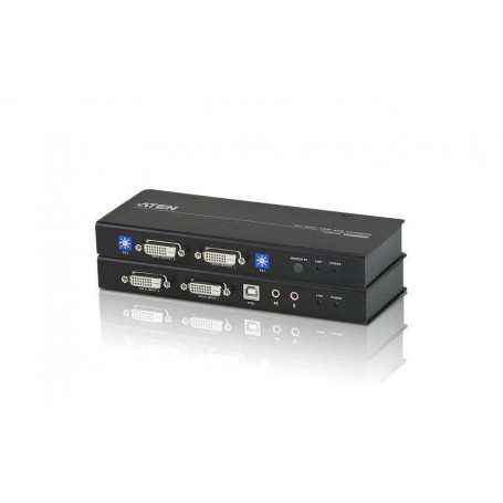 Aten CE604: KVM-Extender, DVI/USB Dual View