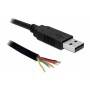 Delock 1.8m USB-Seriel TTL Kabel, offen