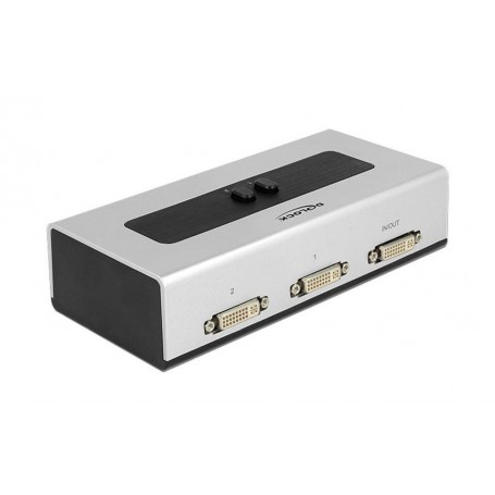 Delock 2Port DVI-Switchbox, Duallink 24+5