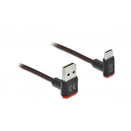 Delock EASY USB2.0-Kabel A-C: 1.5m, schwarz